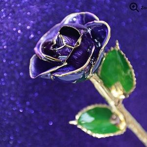 Purple Passion 24kt Gold Dipped Rose